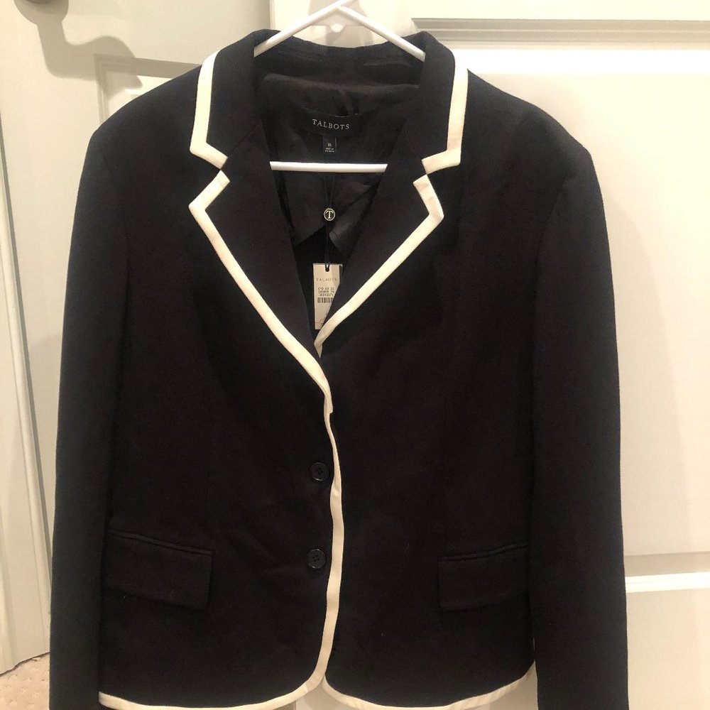 Black and White Talbots Blazer